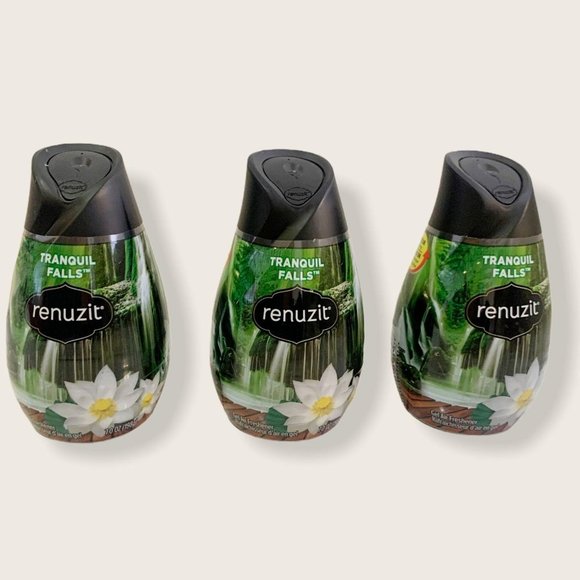 3X Renuzit Tranquil Falls Relaxing Themed Gel Cone - Picture 1 of 2